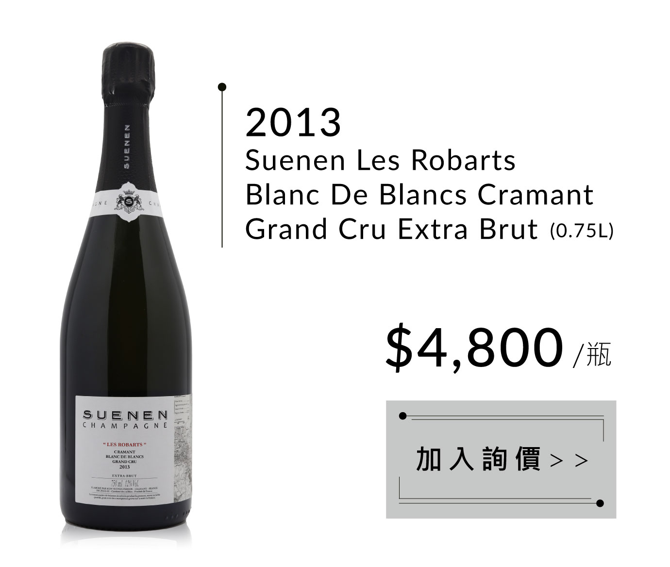 2013 Suenen Les Robarts Blanc De Blancs Cramant Grand Cru Extra Brut