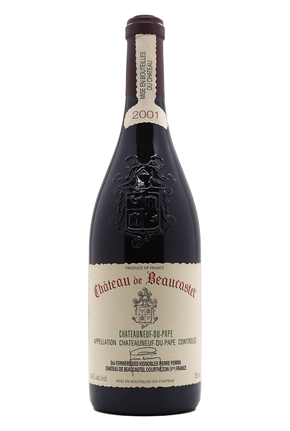 2001 Chateau De Beaucastel Chateauneuf Du Pape