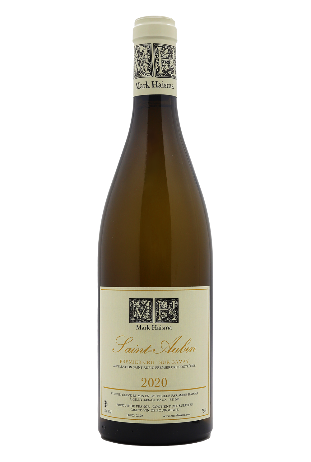 2020 Mark Haisma Saint Aubin 1er Cru Sur Gamay Blanc