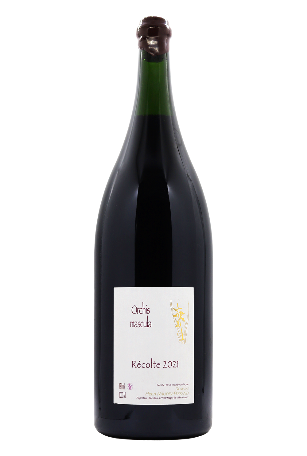 2021 Claire Naudin Bourgogne Hautes Cotes de Beaune Orchis Mascula Rouge 3L