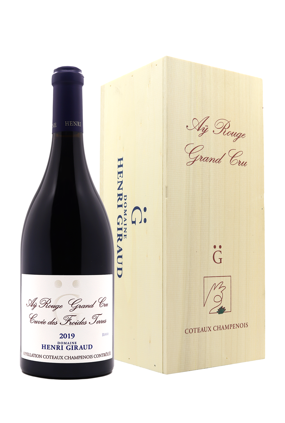 2019 Henri Giraud Coteaux Champenois Cuvee des Froides Terres Ay Grand Cru Rouge Gift Box