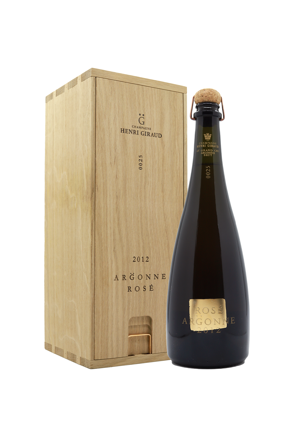 2012 Henri Giraud Argonne Rose Ay Grand Cru Brut Gift Box